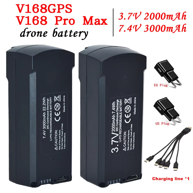 Drone Mapping - GPS V198 7.4V 3000mAh Battery RC